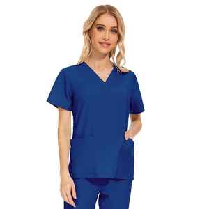 Tenues médicales d'hôpital en polyester, uniformes d'infirmière légers, vêtements professionnels pour le personnel infirmier - Product Image 6
