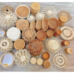 Wholesale Vinagreen Handmade <b>Wicker</b> <b>Bag</b> Set | Eco-Friendly Vietnam Crafted | Natural Pattern Picnic Ready | 100% Free Tax - Product Image 1