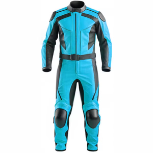 Combinaison de moto en cuir pour homme, équipement de moto et automobile, avec protections, pour la conduite et les courses, plusieurs couleurs - Product Image 2
