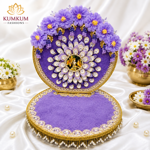 Fondo Decorativo Singhasan Hecho a Mano en India para Laddu Gopal Krishna Ganesha Pooja, Decoración para el Hogar, Templo, Regalos Festivos - Product Image 6