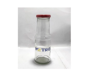 Bouteille en verre CK de 200 ml, qualité alimentaire, vide, pour jus, lait, eau, sauce, emballage réutilisable, durable, approvisionnement en gros - Product Image 4