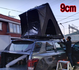 Tente de toit ultra-fine 9 cm, 59 kg, en aluminium, pour 4x4, tout-terrain, remorque, camping-car, tente pop-up, coque rigide, légère - Product Image 1