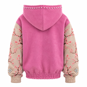 Wholesale Custom <b>Zip</b> Up Hoodie French Terry Hoodie Embroidery Logo Hoodie Factory Direct Production USA - Product Image 3