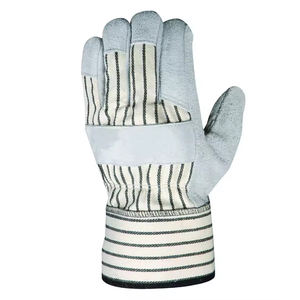 Gants de travail de sécurité imperméables en cuir de vachette pleine fleur pour la construction industrielle et le jardinage - Product Image 2