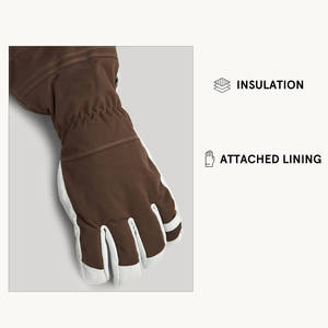 Gants de ski d'hiver de haute qualité pour hommes avec des designs personnalisés, gants professionnels en cuir et polyester pour hommes, pour le ski et le patinage - Product Image 4