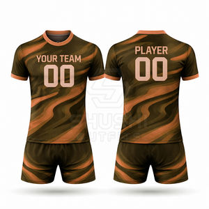 ชุดออกกำลังกายผู้ชายแบบสั่งทำพิเศษ พิมพ์ลายด้วยความร้อน ระบายอากาศได้ดี ผลิตจากโพลีเอสเตอร์ 100% พร้อมโลโก้ทีมตามสั่ง - Product Image 4