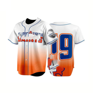 เสื้อเบสบอลพิมพ์ซับลิเมชันเสื้อเจอร์ซี่ทีมเบสบอลออกแบบใหม่ - Product Image 1