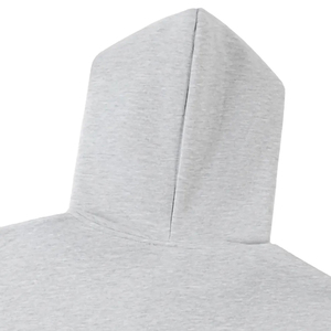 เสื้อฮู้ดซิปผู้ชายทรงบ็อกซี่ 400 GSM ผ้าคอตตอนสีขาวพิมพ์โลโก้ตามสั่ง ไซส์ใหญ่พิเศษ พร้อมซิป - Product Image 3