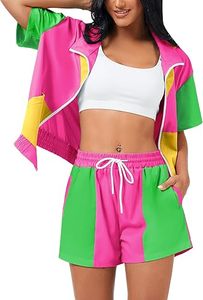 RABUSH SPORTS 2026 Factory Made Custom Two Piece Winter Color Block Windbreaker Short <b>Jacket</b> Set Polyester/Nylon Material - Product Image 4