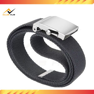 เข็มขัดผ้าฝ้ายคุณภาพดีทนทาน พร้อมหัวเข็มขัดเหล็ก ปรับได้ แข็งแรง ทนทาน เหมาะสำหรับผู้ชาย ผลิตในประเทศปากีสถาน - Product Image 5