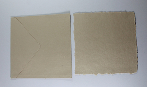 Cameron Exports Personnalisation 250 Gsm Deck Led Edge Card Matching Envelop Recycled Handmade Paper Cotton Fiber Made Rajasthan - Product Image 3