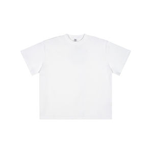 Camiseta de Alta Calidad para Hombre, Talla Grande, Cuello Redondo, Hombros Caídos, 100% Algodón, Ecológica, Transpirable, Estilo Urbano, Lisa - Product Image 6