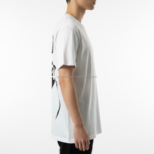 เสื้อยืดทรงหลวมสีดำ พิมพ์ลายกราฟิก รับผลิตตามสั่ง ขายส่ง - Product Image 3