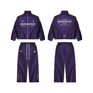Survêtement sportif BRANO pour homme, manches longues, blocs de couleur, fermeture éclair sur le devant, séchage rapide, polyester, coupe classique, style printemps, style USA - Product Image 5