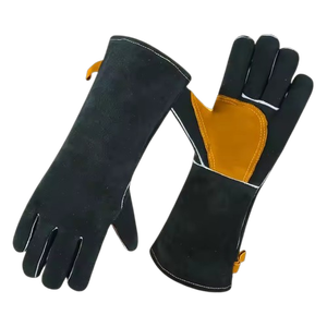 Gants de soudage en cuir de vachette renforcé, résistants, pour la sécurité industrielle, la protection des mains, la lutte contre les incendies et le barbecue - Product Image 2