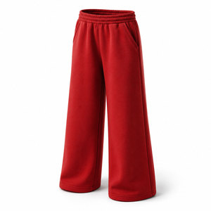 <span class=keywords><strong>Pantalones</strong></span> de Forro Polar <span class=keywords><strong>para</strong></span> Mujer SHAMARK INDUSTRIES, Corte Acampanado, Cintura Alta, Color Sólido, Casuales, Largos, con Cordón Elástico y Bolsillos, Corte Regular - Product Image 1