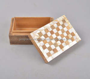 แฮนด์เมด MDF กล่องเครื่องประดับที่เป็นมิตรกับสิ่งแวดล้อมแม่ไข่มุกลายดอกไม้ปรับขนาดตามต้องการ GGO แบรนด์213กล่องกระดูก - Product Image 3