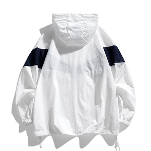 Veste d'hiver pour homme en toile imperméable coupe-vent personnalisée, légère, en polyester, à séchage rapide, col montant, pour moto - Product Image 3