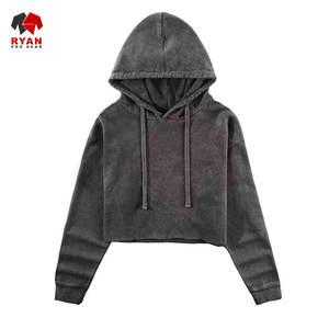 Hoodie court pour femme, respirant, élégant, couleur personnalisée, grandes tailles, services OEM et ODM disponibles - Product Image 1