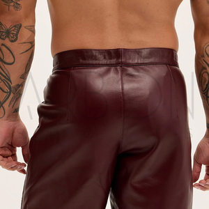 Nouveauté : Shorts en cuir haute performance pour hommes, qualité supérieure, motif Paisley découpé au laser, par un fournisseur de premier plan - Product Image 6