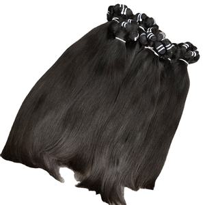 Extensiones de cabello virgen 100% de alta calidad, venta al por mayor, recto Natural, gran Stock, cabello crudo vietnamita, trama de Color claro - Product Image 1