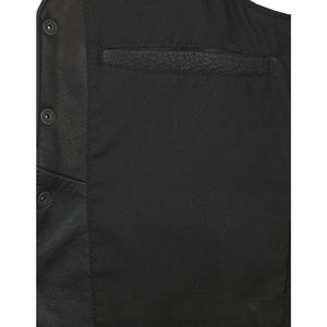 Chaleco de Cuero Vacuno Premium para Hombre, Estilo Motero, Sin Mangas, Prenda Exterior de Moda, Logotipo Personalizado, Venta al Por Mayor - Product Image 4