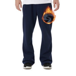 Pantalones Deportivos Acampanados Estilo Urbano para Hombre, Transpirables, Casuales, con Patrón Recto, Poliéster/Algodón - Product Image 3