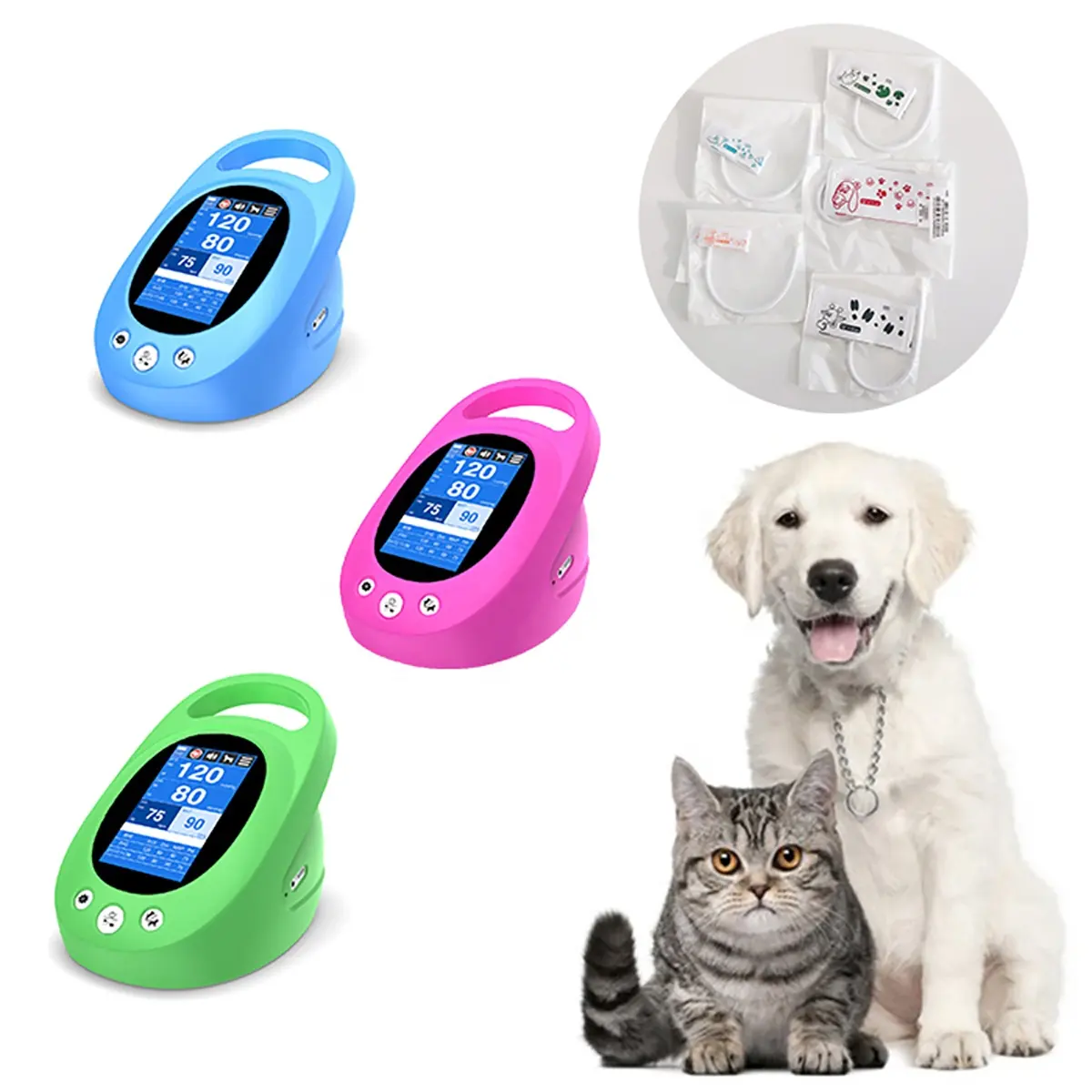 Mini veteriner kan basıncı köpekler ve kediler MSLBU328 taşınabilir kan monitör veteriner kullanımı için