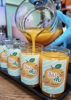 Emballage de boisson transparent de qualité alimentaire de 190ml en plastique PET peut ouvrir facilement le couvercle en aluminium certifié ISO 9001 jus avec logo personnalisé