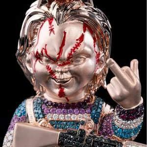 Colgante de Muñeca de Terror con Incrustaciones de Oro y Plata de Buena Calidad, Joyería de Lujo para Regalo de Cumpleaños, Disponible para Suministro Mundial - Product Image 1