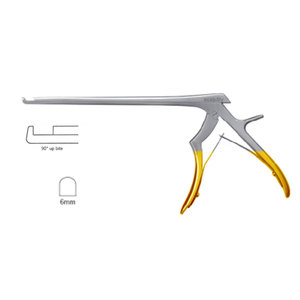 JACKBILLY Rongeur Kerrison manuel à 90 degrés, 6 mm, en acier inoxydable, pour neurochirurgie, orthopédie et chirurgie de la colonne vertébrale - Product Image 1