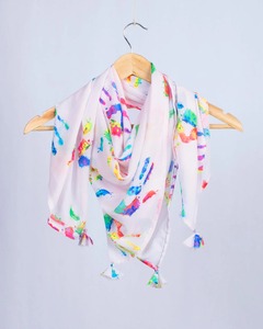Luxury Custom Printed Silk Scarf Soft Lightweight Womens Square Headscarf Fashion Textile OEM ODM Manufacturer Wholesale - Product Image 6