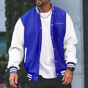 Chaqueta Letterman para Hombre Hecha de Algodón/Lana, Diseño de Logotipo Personalizado de Primera Calidad, Chaqueta de Invierno con Cierre Frontal, Ecológica y Transpirable - Product Image 2