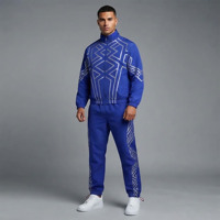 Ensemble de survêtement réfléchissant unisexe en nylon décontracté grande taille avec logo personnalisé, coupe-vent d'hiver à capuche réversible et écologique