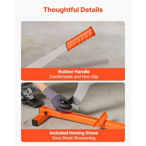 Taglierina per pavimenti in vinile da 12 pollici con pietra per affilatura in acciaio D2, spessore 10 mm, guida angolare per tagliapiastrelle in laminato, macchinario in gomma - Product Image 6