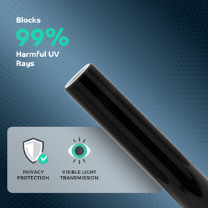ROADPOWER Noir (0,76 m x 30 m) Film teinté pour vitres de voiture série SPT, protection solaire, anti-UV et résistant aux rayures - Product Image 6