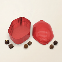 Boîte en fer blanc en forme de tuttle en matériaux recyclés pour emballages alimentaires (chewing-gum, bonbons, biscuits et aliments pour animaux)