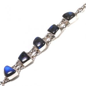 Pulsera de Plata 925 de Estilo Clásico y Buena Calidad, Joyería de Labradorita para Mujer, Hecha a Mano, a Precio de Descuento - Product Image 3