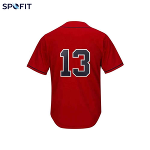 Camiseta de Béisbol para Mujer SPOFIT, Manga Corta, Ajustada, Absorbente de Humedad, Cierre de Botones, Color Sólido, Ropa Deportiva para Adultos - Product Image 6