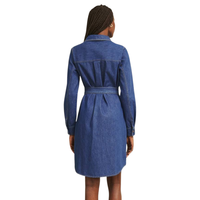 Robe en jean sans manches tendance pour femme avec poches, tenue décontractée quotidienne, fournisseur en gros