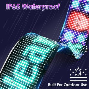 Paquete de 2 Letreros LED Ultrafinos Programables para Auto con Ojos de Demonio, Control Remoto por Aplicación, Diseño DIY con Texto, Patrones y Animaciones - Product Image 3