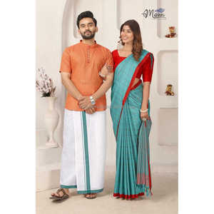 Fabfabzoneindia Presenting Diwali Combo Readymade Shirt Dhoti With Saree - Product Image 1