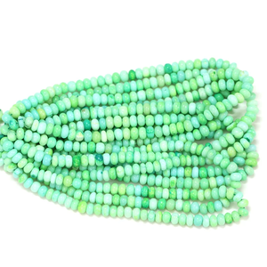 Hermosas cuentas de ópalo verde Kelly, lisas, en forma de rondel, de 8-10 mm, cuentas de ópalo verde Kelly, lisas, para joyería y artesanía. - Product Image 4