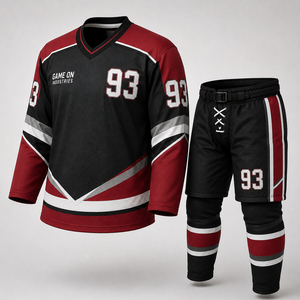 With Private Lable New Arrival Latest Custom Colors Player Numbers Logo Printing Custom Sublimated Ice Hockey Uniform Sets - Product Image 1