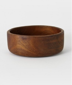 Bol de service multifonctionnel en bois d'acacia naturel, design minimaliste, résistant à la chaleur, fait main, léger, écologique, pour les fêtes - Product Image 2