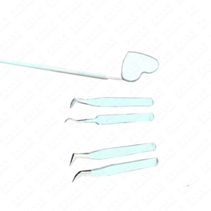 Eyelash Extension Tweezers Set Stainless Steel Heart Mirror Beauty <b>Tools</b> for Makeup Eyebrow Care Professional Lash Kit - Product Image 5