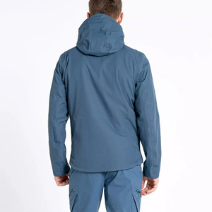 Ensemble de survêtement imperméable à capuche pour homme, fermeture éclair intégrale, style sportif, vêtements d'extérieur d'hiver, couleur bleue - Product Image 3