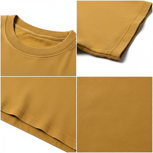 T-shirt unisexe 240g 100% coton à manches courtes, écologique, délavé à l'acide, motif logo, vêtements en gros - Product Image 5