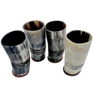 Natural Buffalo Horn Cup Polished Organic Material Rustic Home Decor Tumbler - Product Image 2
