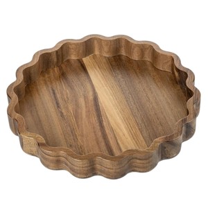 Bandeja de Servicio de Diseño Moderno, Bandeja de Madera para Decoración, Bandeja para Servir Alimentos, Bandeja para Frutas, Bandeja para Decoración del Hogar, para Estilismo de Interiores - Product Image 1